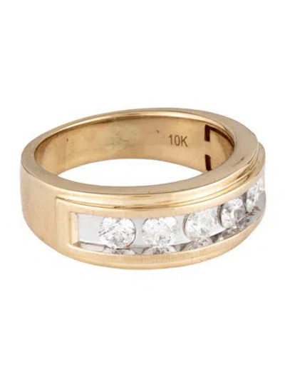 Pre-owned Ring 10k 1.00ctw Diamond Band In Multicolor