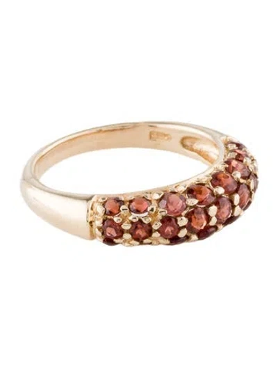 Pre-owned Ring 10k 1.20ctw Garnet Band In Multi