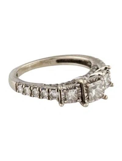 Pre-owned Ring 10k 1.23ctw Diamond Cocktail  In Multi