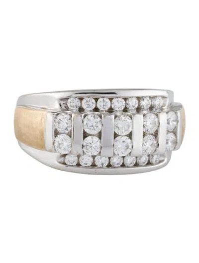 Pre-owned Ring 10k 1.42ctw Lab-grown Diamond Cocktail  In Multi