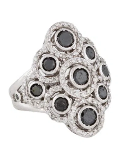 Pre-owned Ring 10k 1.50ctw Diamond Cocktail  In Multi
