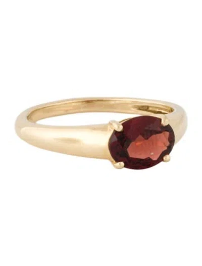Pre-owned Ring 10k 1.64ct Garnet Cocktail  In Multi