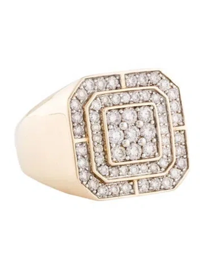 Pre-owned Ring 10k 1.92ctw Diamond Cocktail  In Multi