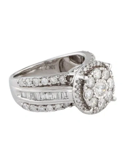 Pre-owned Ring 10k 2.31ctw Diamond Cocktail  In Multi
