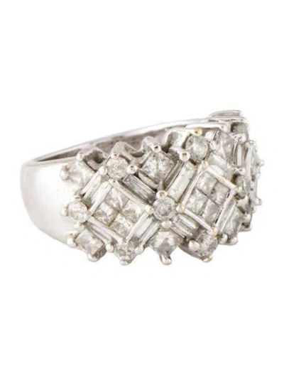 Pre-owned Ring 10k 2.76ctw Diamond Cocktail  In Multi