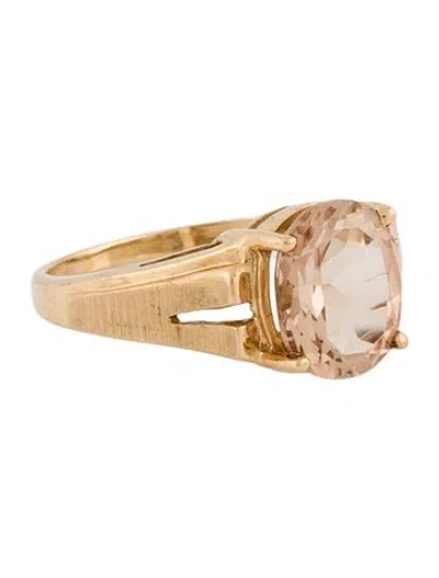 Pre-owned Ring 10k 3.09ct Topaz Cocktail  In Multi