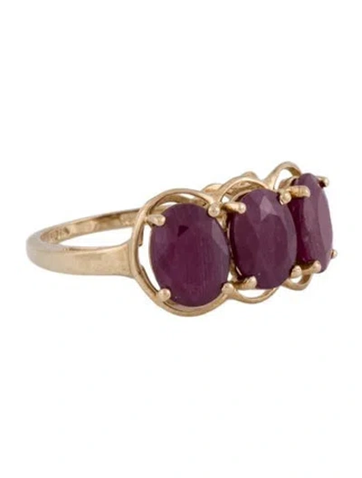 Pre-owned Ring 10k 3.63ctw Ruby Cocktail  In Multi
