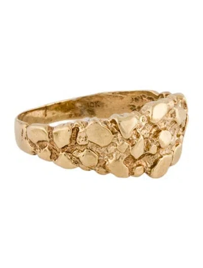 Pre-owned Ring 10k Band In Multi