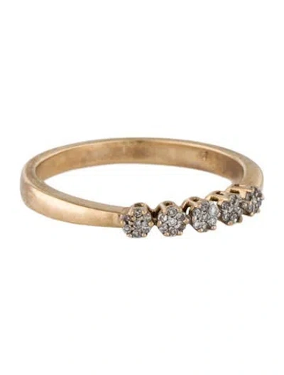 Pre-owned Ring 10k Diamond Band In Multi
