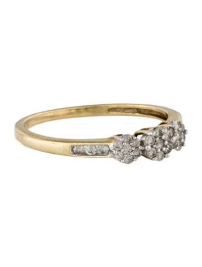 Pre-owned Ring 10k Diamond Band In Multi
