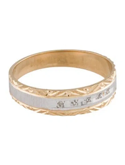 Pre-owned Ring 10k Diamond Band In Multi