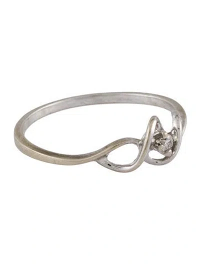 Pre-owned Ring 10k Diamond Band In Multi