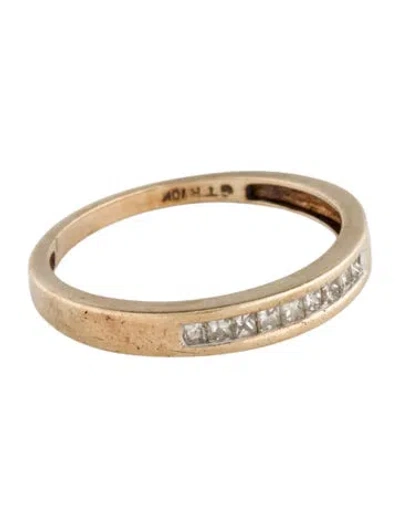 Pre-owned Ring 10k Diamond Band In Multicolor