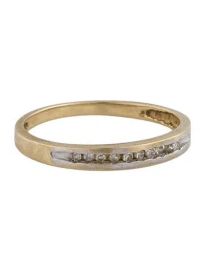 Pre-owned Ring 10k Diamond Band  In Multi