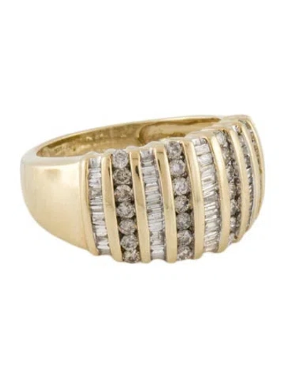 Pre-owned Ring 10k Diamond Band  In Multicolor