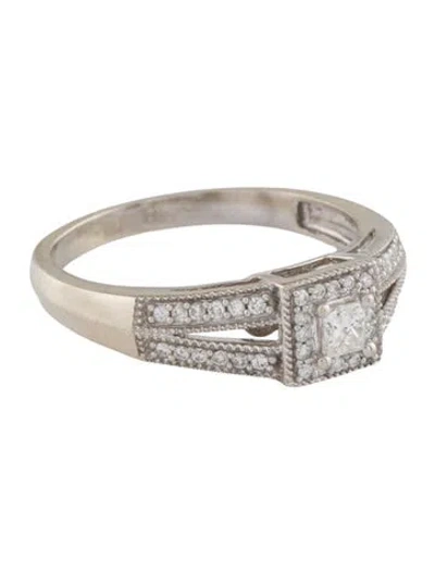 Pre-owned Ring 10k Diamond Cocktail  In Multi