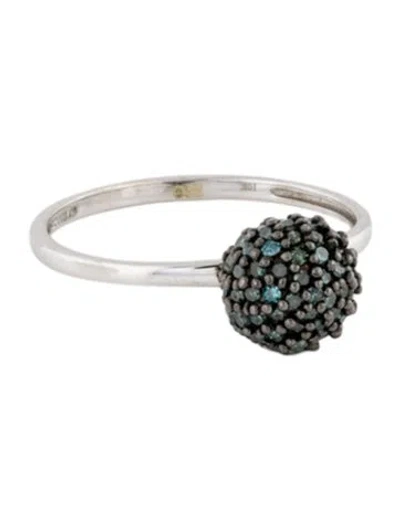 Pre-owned Ring 10k Diamond Cocktail  In Multi