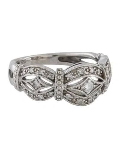 Pre-owned Ring 10k Diamond Cocktail  In Multi