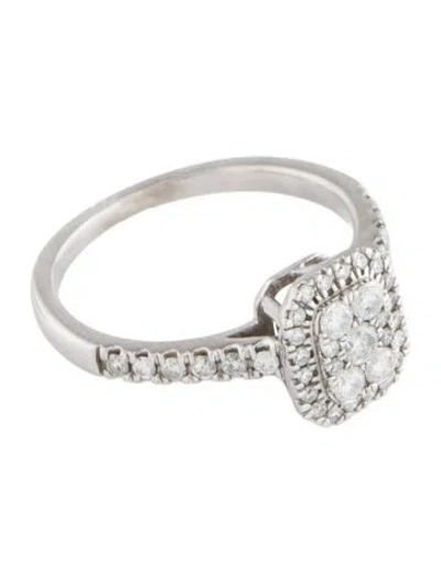 Pre-owned Ring 10k Diamond Cocktail  In Multi
