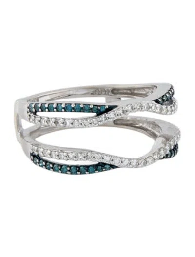 Pre-owned Ring 10k Diamond Enhancer Wedding Band In Multi