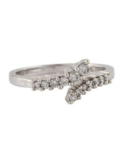 Pre-owned Ring 10k Diamond Split Shank  In Multi