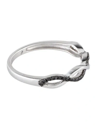 Pre-owned Ring 10k Diamond Twist Band In Multi