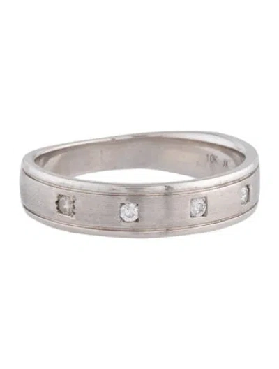 Pre-owned Ring 10k Diamond Wedding Band In Multi