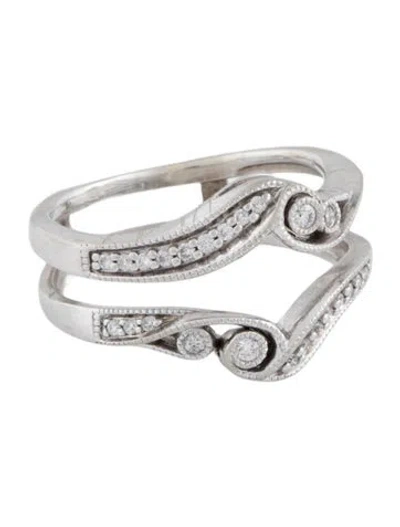 Pre-owned Ring 10k Diamond Wedding  Enhancer In Multi