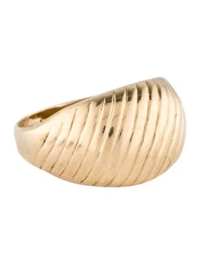 Pre-owned Ring 10k Dome Cocktail  In Multi