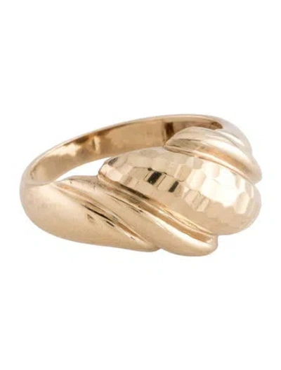 Pre-owned Ring 10k Dome  In Multicolor