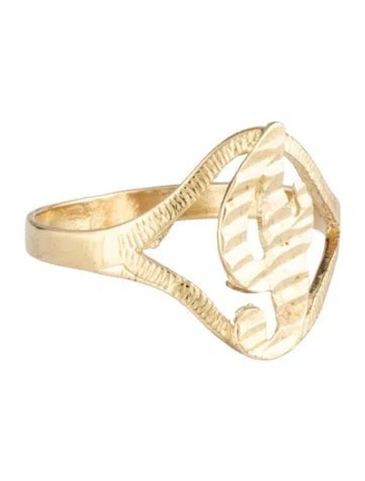 Pre-owned Ring 10k Initial  In Multi