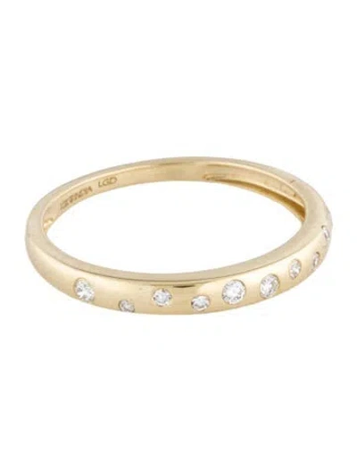 Pre-owned Ring 10k Lab-grown Diamond Band In Multicolor