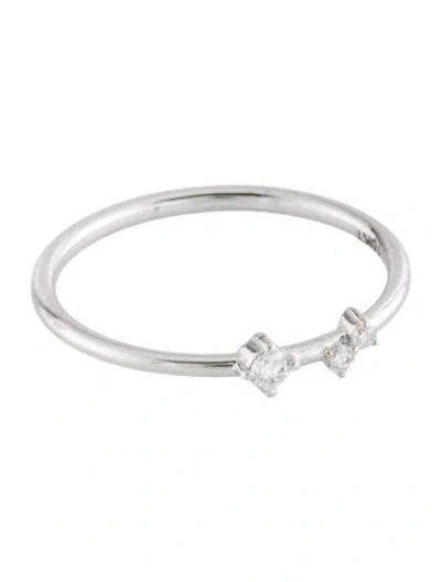 Pre-owned Ring 10k Lab-grown Diamond Band In Multicolor