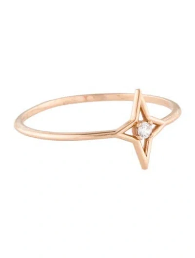 Pre-owned Ring 10k Lab-grown Diamond Star Cocktail  In Multi