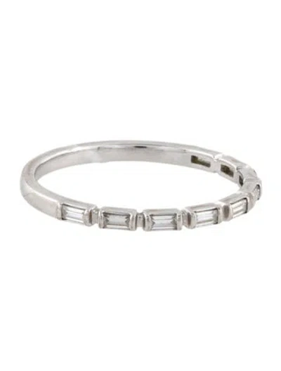 Pre-owned Ring 10k Moissanite Band  In Multi