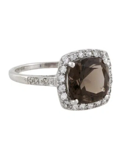 Pre-owned Ring 10k Multistone Cocktail