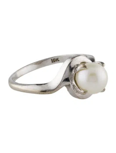 Pre-owned Ring 10k Pearl Cocktail  In Multi