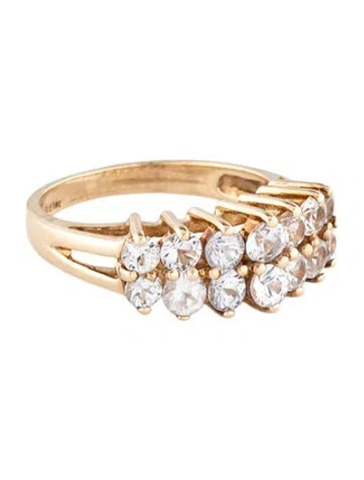 Pre-owned Ring 10k Sapphire Band In Multi