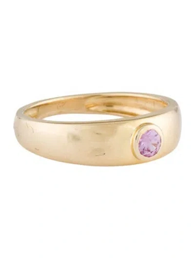 Pre-owned Ring 10k Sapphire Band In Multicolor