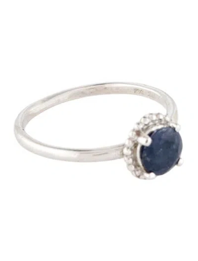 Pre-owned Ring 10k Sapphire Cocktail  In Multi