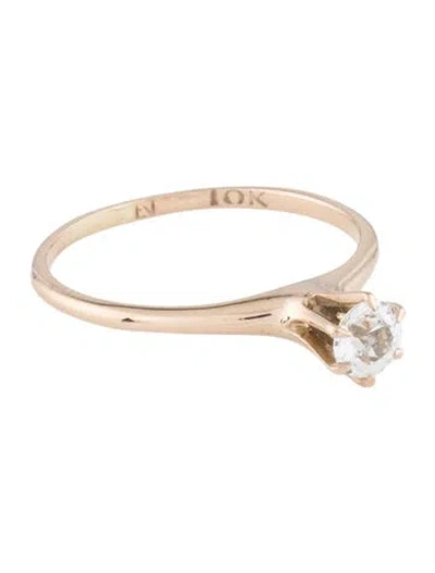 Pre-owned Ring 10k Sapphire Engagement  In Multicolor