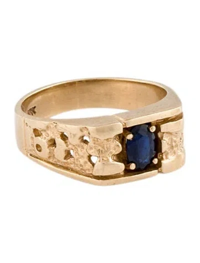 Pre-owned Ring 10k Sapphire  In Multi