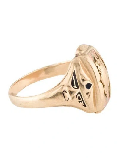 Pre-owned Ring 10k Signet  In Multi