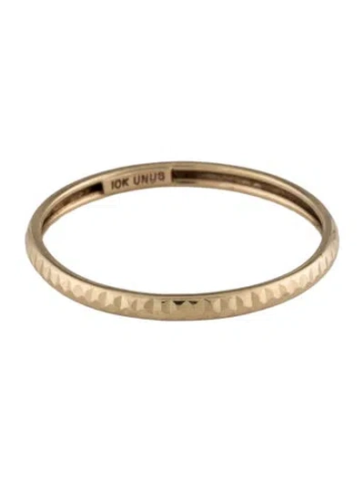 Pre-owned Ring 10k Textured Band In Multi