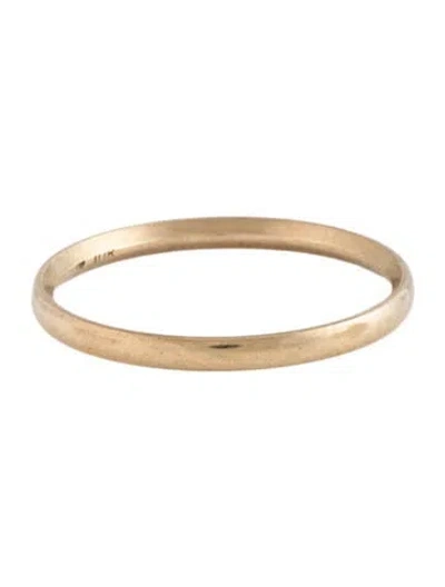 Pre-owned Ring 10k Thin Wedding Band In Multicolor