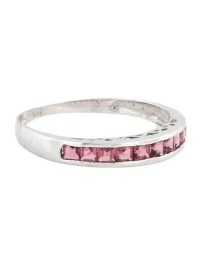 Pre-owned Ring 10k Tourmaline Band In Multicolor