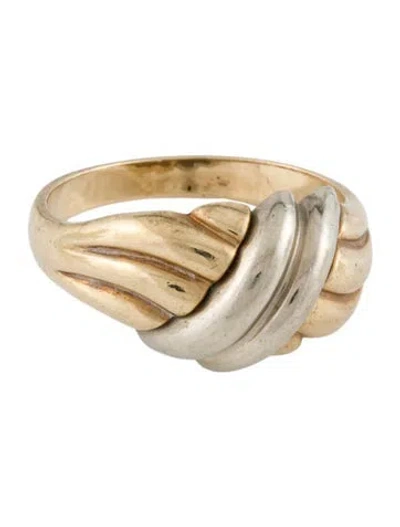 Pre-owned Ring 10k Two Toned  In Multi