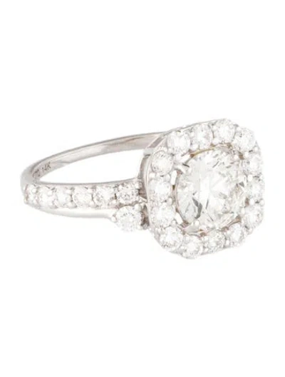 Pre-owned Ring 1.10ct Lab-grown Diamond Engagement  In Multi