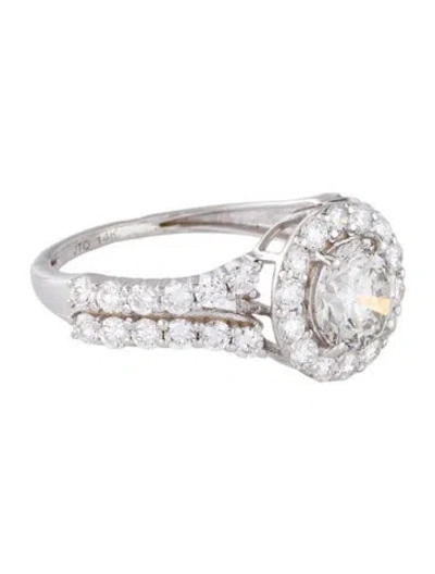 Pre-owned Ring 1.10ct Lab-grown Diamond Engagement  In Multi