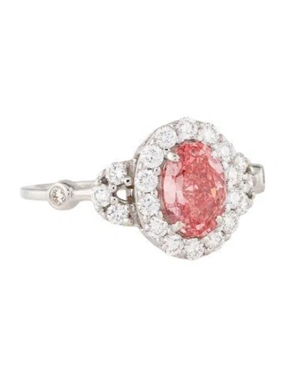 Pre-owned Ring 1.10ct Lab-grown Diamond Engagement  In Multi